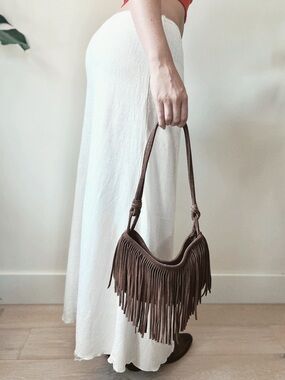Vintage | White Linen Maxi Skirt